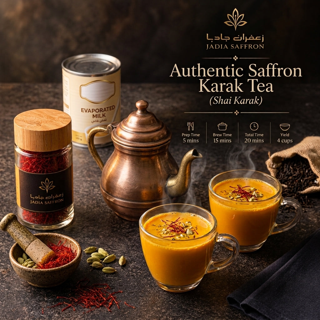 Authentic Saffron Karak Tea (Shai Karak)